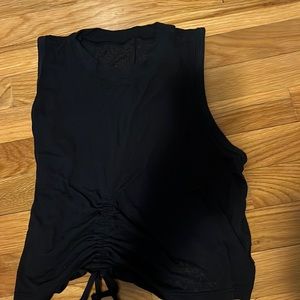LULULEMON sheer black workout tank